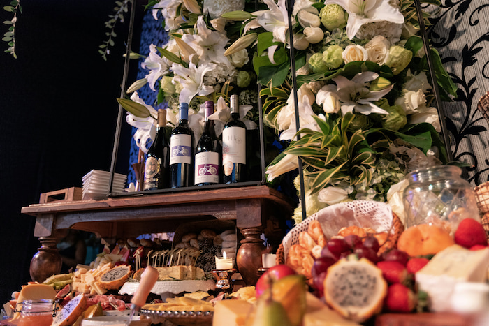 Houston event photography - elegant dessert table at wedding reception