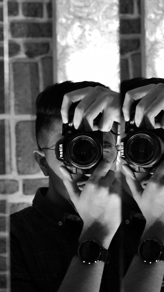 Houston photographer at work - professional photography studio self-portrait